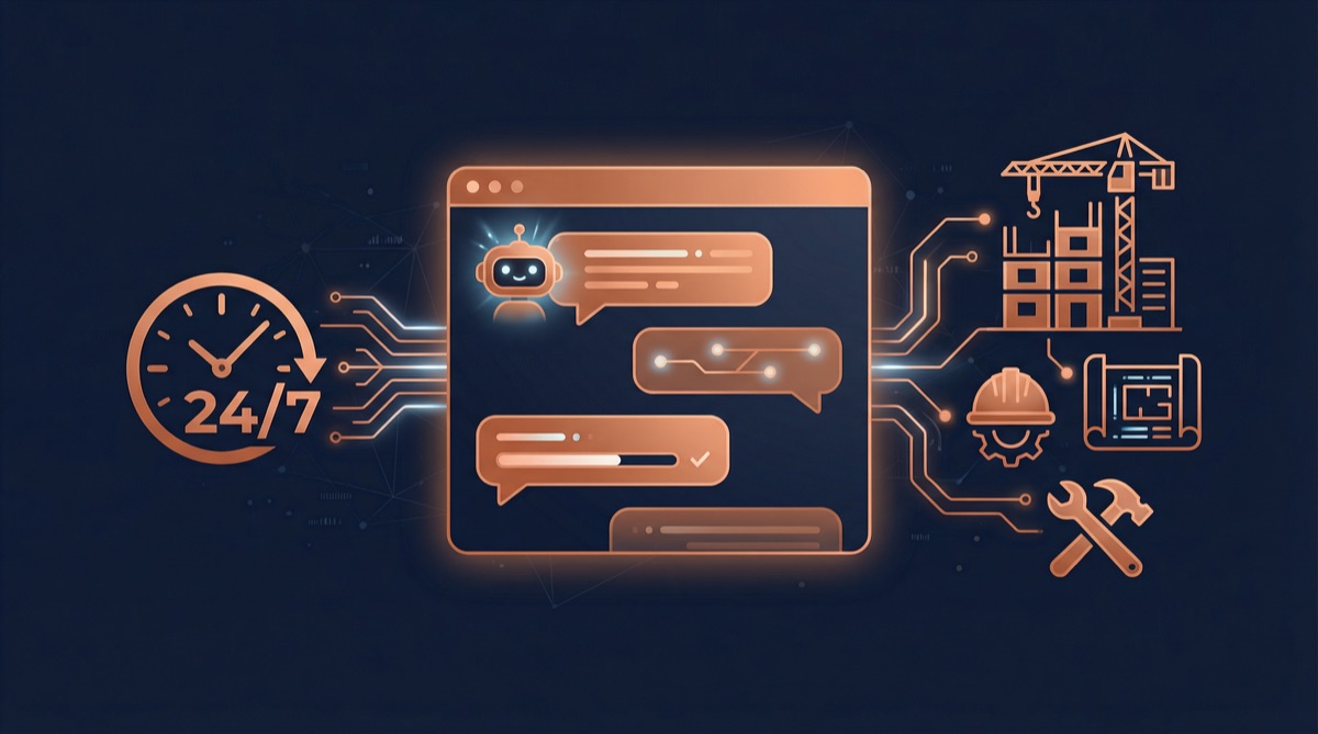 Chatbots para Construcción: Cómo Responder Consultas 24/7 Sin Contratar